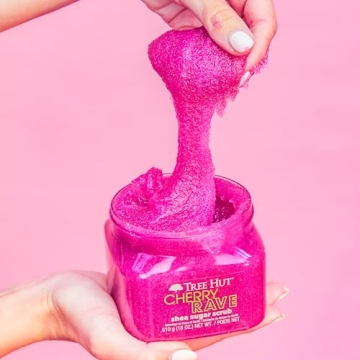 Tree Hut Cherry Rave Shea Sugar Scrub for Soft Skin