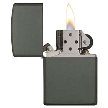 Zippo Classic Green Matte Pocket Lighter for Every Occasion