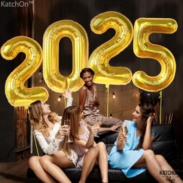 KatchOn 42 Inch Gold Balloons for Graduation 2025