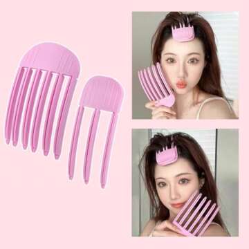 Volumizing Hair Clips for Women - Hair Volume Clip Styling Tools Volumizing Comb for Fluffy Bangs Cl...