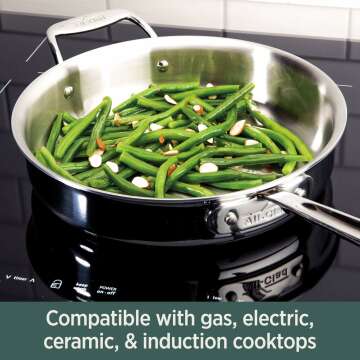 All-Clad D5 Cookware Set: 10-Piece Stainless Steel