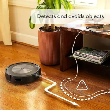 iRobot Roomba Combo j5+ Self-Emptying Robot Vacuum & Mop – Identifies and Avoids Obstacles Like Pet Waste & Cords, Empties Itself for 60 Days, Clean by Room with Smart Mapping, Works with Alexa​