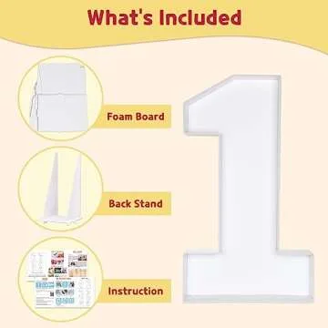 4FT Marquee Number, Mosaic Numbers for Balloons, Mosaic Balloon Frame, Marquee Number, Number 1 Balloon for 1st Birthday Girl Decoration, Frist Anniversary Decorations, First Birthday Decor