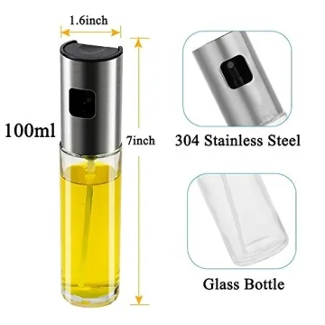 ZEREOOY Oil Sprayer for Cooking Olive Oil Sprayer Mister for Air Fryer Vegetable Vinegar Oil Portable Mini Kitchen Gadgets for Baking,Salad,Grilling,BBQ,Roasting (1)