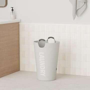 Caroeas 90L Laundry Basket (13 Colors), Waterproof Laundry Hamper, Laundry Bag with Padded Handles, ...