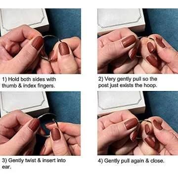 14k Solid Gold Endless Hoop Earrings for Everyday Style