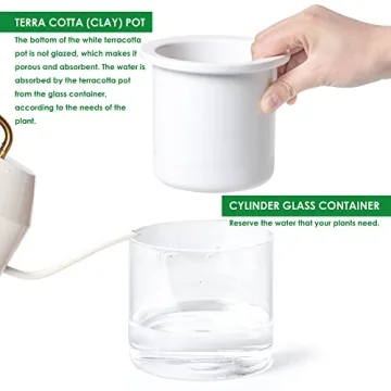 Elegant Self-Watering Terracotta Planter Pot for Easy Care
