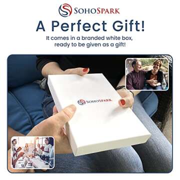 Tree Writing Journal by SohoSpark, Refillable Faux Leather, Lined Personal Diary, 6x8.75 Notebook for Writers. Fountain Pen Friendly, Lay-Flat Binding