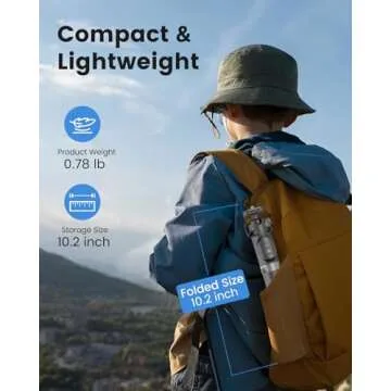 KraftGeek 48" Phone Tripod for Camera DJI Pocket 3, Vlogging Tripod for Cell Phone DSLR Camera, Selfie Stick Tripod Stand with Remote for Video Recording, Black, 1/4 Inch Screw, Removable Phone Holder