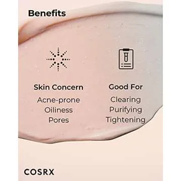 COSRX Pink Pore Clarifying Charcoal Mask 3.8 fl. oz / 110g Blackheads, Pores, Acne Control, Color Changing Fun Skincare, Detox Face Clay Mask, Wash Off Type, Korean Skin Care