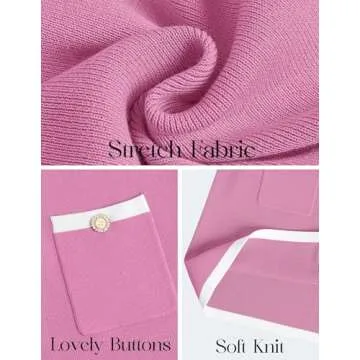 ZESICA Fall Dresses for Women - Stylish Knit Bodycon Dress