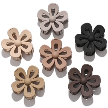 Cute Daisy Flower Hair Clips for Women and Girls | 6 Pack