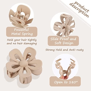 Cute Daisy Flower Hair Clips for Women and Girls | 6 Pack