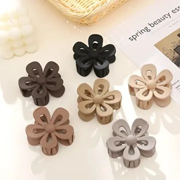 Cute Daisy Flower Hair Clips for Women and Girls | 6 Pack