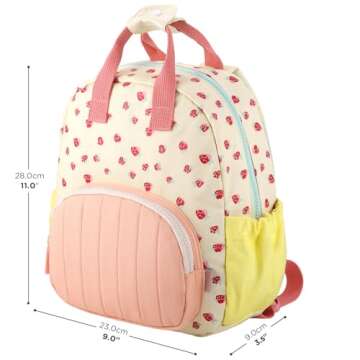 GAGAKU Kids Mini Backpack for Ages 2-6 - Strawberry Design
