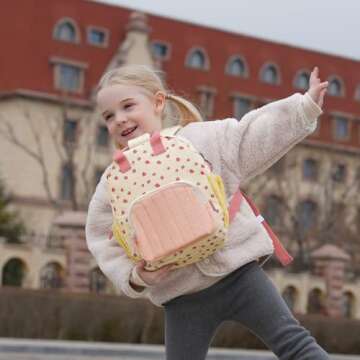 GAGAKU Kids Mini Backpack for Ages 2-6 - Strawberry Design