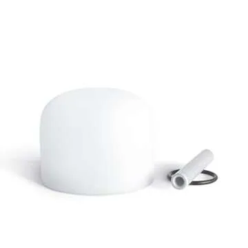 YIYUECHEN Quartz Frosted Crystal Singing Bowl D Note Sacral Chakra 8 inch