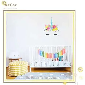 DrCor Pastel Yarn Tassel Garland Colorful Preppy Rainbow Bunting Banner String for Spring Easter Nursery Classroom Bedroom Wall Window Party Baby Shower Decor