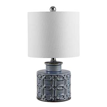 Elegant SAFAVIEH Bijou Blue Ceramic Table Lamp