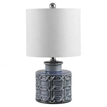 Elegant SAFAVIEH Bijou Blue Ceramic Table Lamp
