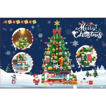 HOGOKIDS 2024 Rotating Christmas Tree Set - 24 Days Countdown