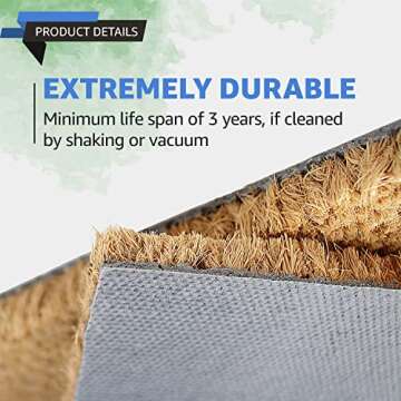 Durable LuxUrux Hello Mat Doormat for Indoor and Outdoor Use