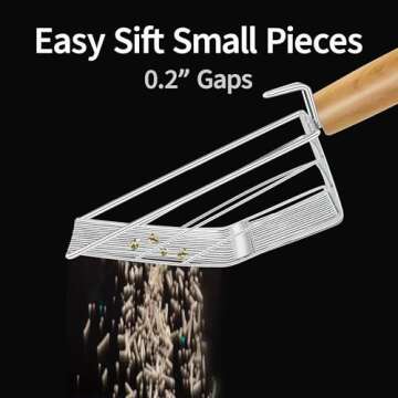 UFECODO Fast Sifting Cat Litter Scoop with Holder Stand