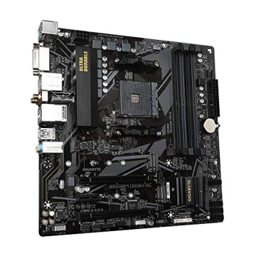 GIGABYTE B550M DS3H AC (AM4 AMD/B550/Micro ATX/Dual M.2/SATA 6Gb/s/USB 3.2 Gen 1/PCIe 4.0/HMDI/DVI/DDR4/Motherboard)