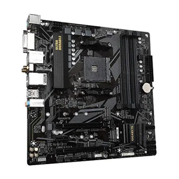 GIGABYTE B550M DS3H AC (AM4 AMD/B550/Micro ATX/Dual M.2/SATA 6Gb/s/USB 3.2 Gen 1/PCIe 4.0/HMDI/DVI/DDR4/Motherboard)