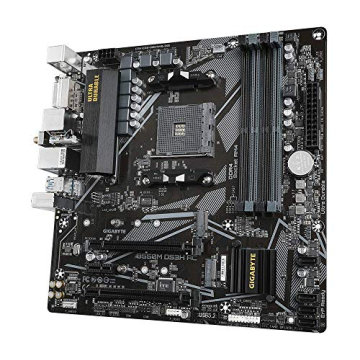 GIGABYTE B550M DS3H AC (AM4 AMD/B550/Micro ATX/Dual M.2/SATA 6Gb/s/USB 3.2 Gen 1/PCIe 4.0/HMDI/DVI/DDR4/Motherboard)