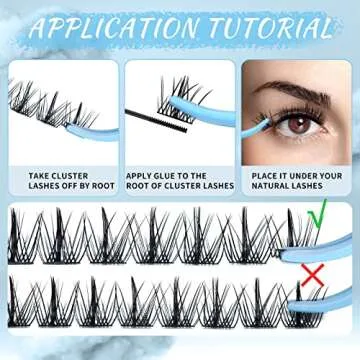 Lash Clusters 84 Pcs Cluster Lashes Eyelash Clusters DIY Cluster Eyelash Extensions Individual Lashes Soft and Comfortable(Breeze,C-12mm)