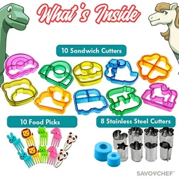 SavoyChef Sandwich Cutters - Fun Food for Kids