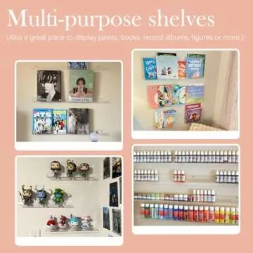 FEMELI Nail Polish Wall Rack 6 Shelves Organizer