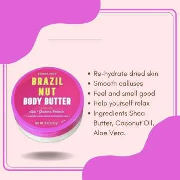 Trader Joe's Brazil Nut Body Butter 3 Pack 227g 8 oz