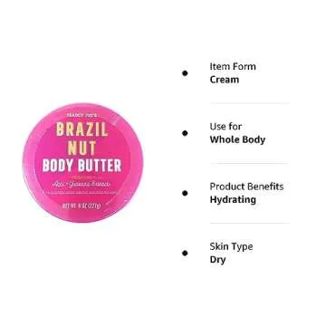 Trader Joe's Brazil Nut Body Butter 3 Pack 227g 8 oz