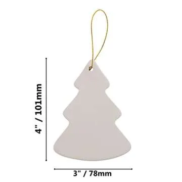 Creative Hobbies DIY Ceramic Bisque Ornaments for Holiday Fun