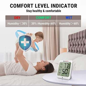 ThermoPro TP53 Digital Hygrometer Indoor Thermometer