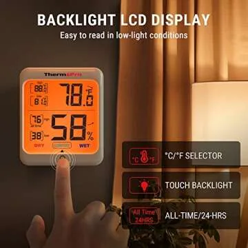 ThermoPro TP53 Digital Hygrometer Indoor Thermometer