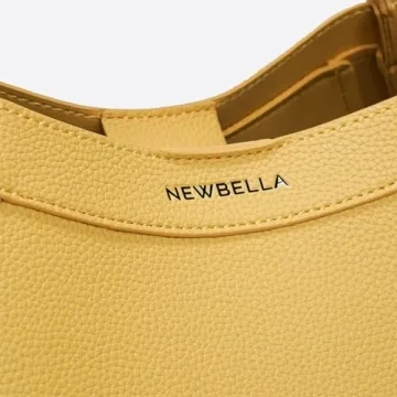 NEWBELLA Kelly Tote Bag for Women, Trendy Designer Vegan Leather Crossbody Bag with Shoulder Strap, Includes Matching Handbag and Crossbody Purse