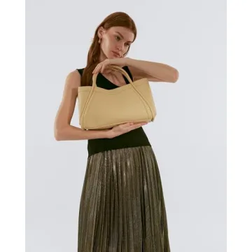 NEWBELLA Kelly Tote Bag for Women, Trendy Designer Vegan Leather Crossbody Bag with Shoulder Strap, Includes Matching Handbag and Crossbody Purse