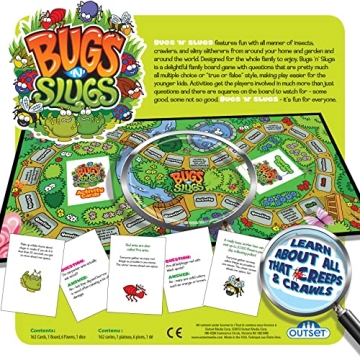 Bugs 'N' Slugs Board Game for 2-6 Players Ages 6 and Up