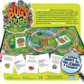 Bugs 'N' Slugs Board Game for 2-6 Players Ages 6 and Up