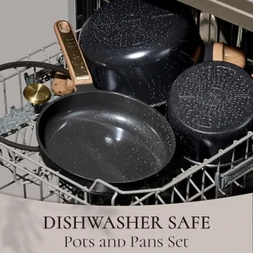 CAROTE Nonstick Ceramic Cookware Set, 14pcs Cooking Pots and Pans