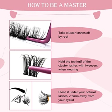 Pro LashBeauty Cluster Lashes: 72 Pcs for DIY Extensions
