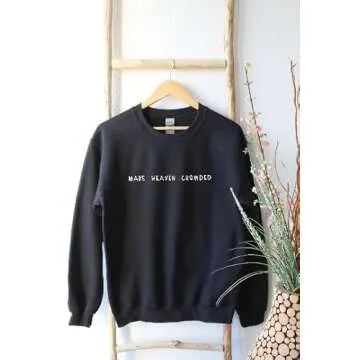 Make Heaven Crowded Sweatshirt, Religious Sweatshirt, Christian Sweatshirt, Christian Apparel, Jesus is King, Faith Clothing, Church Sweat