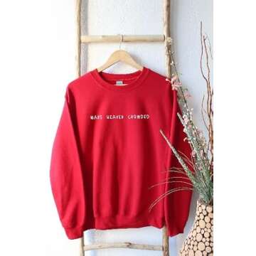 Make Heaven Crowded Sweatshirt, Religious Sweatshirt, Christian Sweatshirt, Christian Apparel, Jesus is King, Faith Clothing, Church Sweat