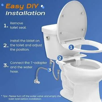 SAMODRA Ultra-Slim Bidet Attachment - Hygienic & Easy Install