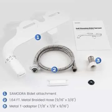 SAMODRA Ultra-Slim Bidet Attachment - Hygienic & Easy Install