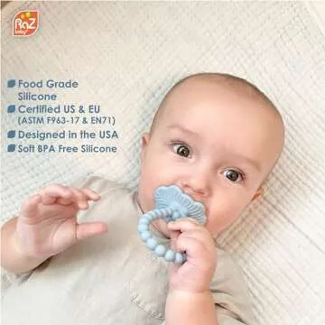 RaZbaby Silicone Teether - Soothing Relief for Babies