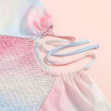 Mommy and Me Matching Dresses Maxi Summer Sling Dress Sleeveless Floral Print High Waist Beach Casual Family Matching Outfits Set